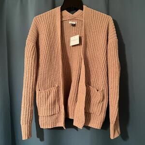 NWT American Eagle Women’s Open Front Cardigan Brown Size XS Knit 2 Pockets 2024